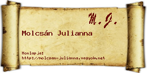 Molcsán Julianna névjegykártya